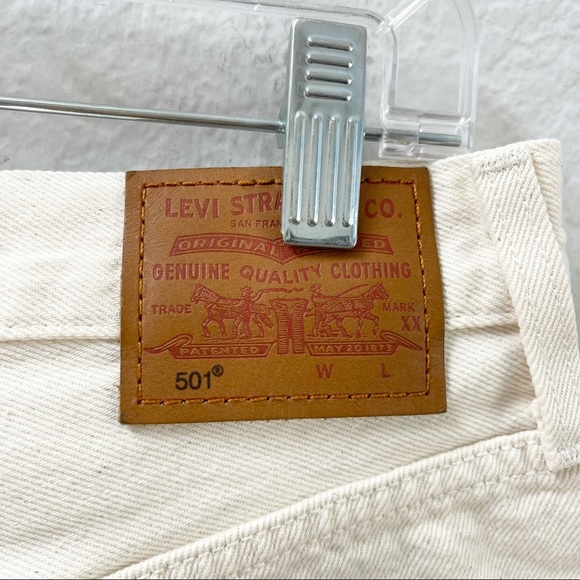 Levi's 501 Original Short Natural Instinct Sz 29 - Picture 5 of 8